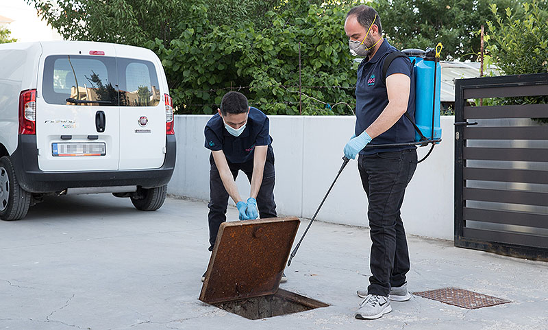 απεντόμωση με ψεκαστήρα χαμηλής πίεσης